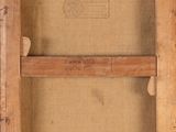 an image of a painting of a wooden frame with a picture on it