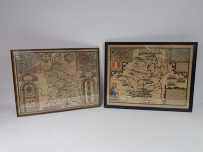 deux cartes encadrées de l'Angleterre et du Pays de Galles