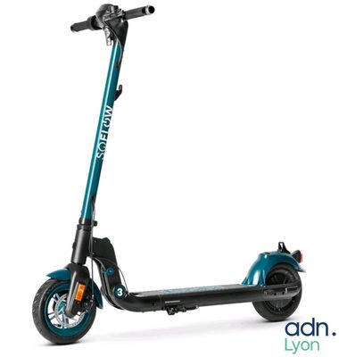 a close up of a scooter on a white background