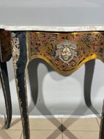 Console en bois noirci et marqueterie dite "Boulle" à ceintu… (photo 3)