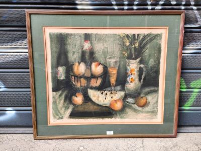 Eugène BABOULENE : "Nature morte aux pêches".