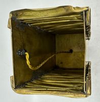 Jacques MONIQUET, Pied de lampe en laiton froissé et son aba… (photo 5)