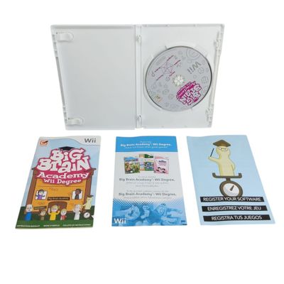 WII - NINTENDO - Big brain academy wii degree - jeux + notice + boite 