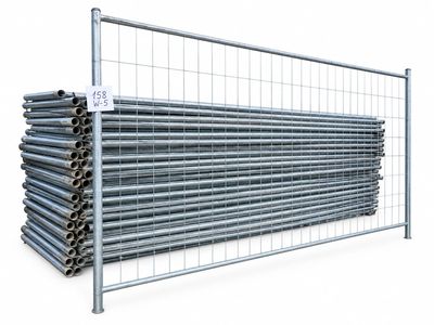 a large group of gal steel fence posts stacked on top of each other