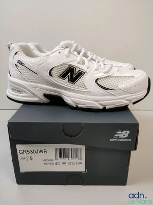Chaussures de course New Balance 990WB blanches / noires pour homme