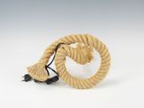 a rope that has been tied up to a hook