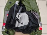 a bag of luggage sitting on the floor next to the floor
