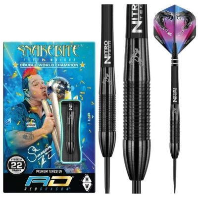 109 / Red Dragon Peter Wright Snakebite 3 Black - Fléc…