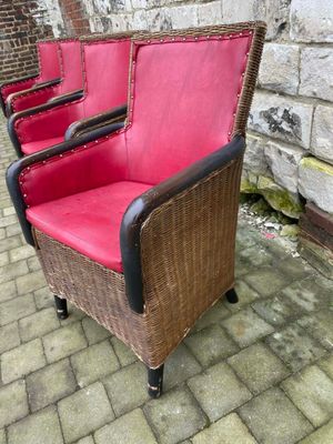 4 Fauteuils Rotin Occasion