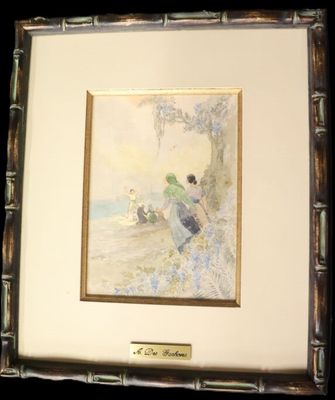 André DES GACHONS (1871-1951) La mort de Carlotta Aquarelle … - Photo 1