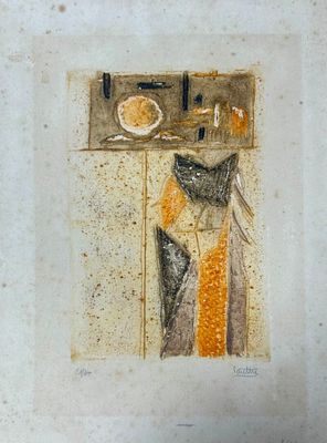 a drawing of a cat sitting in a window sill