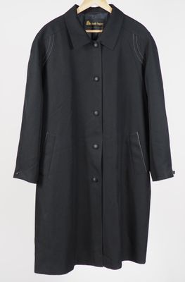 Claude HAVREY Trench en partie probablement en coton noir et…