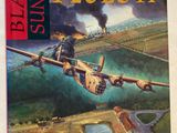 an image of a book with a picture of a plane flying over a river