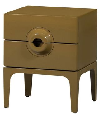 Chevet 2 tiroirs en bois coloris miel-44x45x57 cm - retour t…