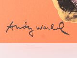 an image of a close up of a person ' s handwritten signature on an orange background