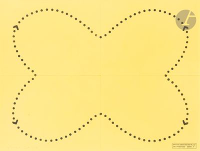 an image of a picture of a butterfly on a yellow background