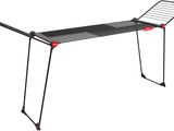 an image of a black ironing board on a white background