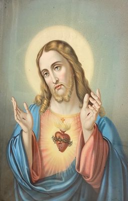 painting of the sacred heart of jesus