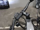 a close up of a bicycle with a helmet on top of it