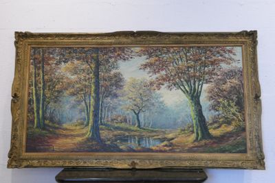 a picture of a painting hanging on a wall
