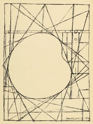 an image of a drawing of a circle with lines in it