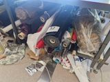 a table that has a bunch of items on it