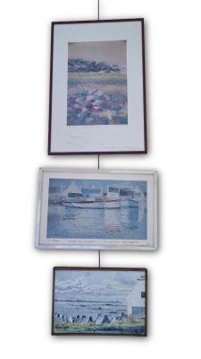 Alain SCHLAWICK, lot d'une petite huile sur toile au couteau…