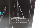 a box with a picture of a boat on it