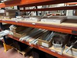 many shelves with different types of items on them