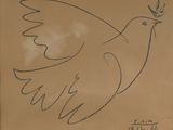 drawing of a bird with a twig in its beak