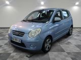 la photo d'une petite voiture bleue garée dans un garage