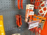 many tools on the shelves in the store