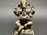 an antique bronze statue of the hindu god gan gan