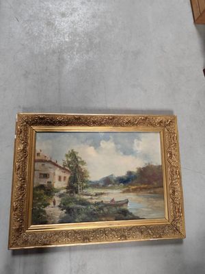 une photo d'un tableau accroché au mur