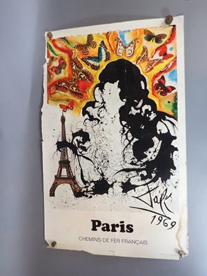 [AFFICHE] Salvador Dali (1904-1989) - Paris, Chemins de fer …