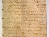 un gros plan d'un morceau de papier sur lequel on a écrit