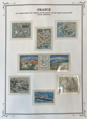 a picture of a picture of a collection of stamps in a frame