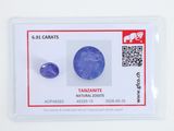 un gros plan d'une carte sur laquelle figure une tanzanite