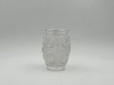 an image of a clear glass vase on a white background
