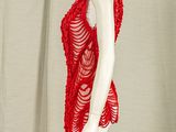an image of a mannequin wearing a red dress