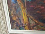 a picture of a painting of a butterfly on the wall
