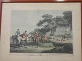 a picture of a picture of a group of people riding horses
