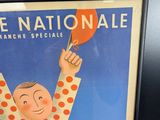 a picture of a poster of a clown holding a balloon