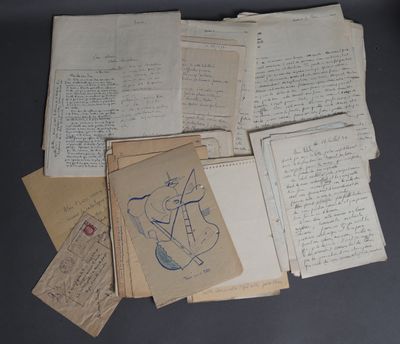 a lot of papers that are on a table