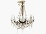 l'image d'un lustre auquel sont suspendues cinq lampes