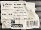a bag of polyter pipes sitting on top of each other