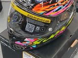 a helmet that is on top of a box
