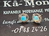une photo d'une paire de boucles d'oreilles posées sur un livre