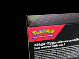 a box of pokemon cards sitting on a table