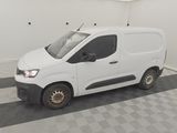 a white van that is parked in a garage